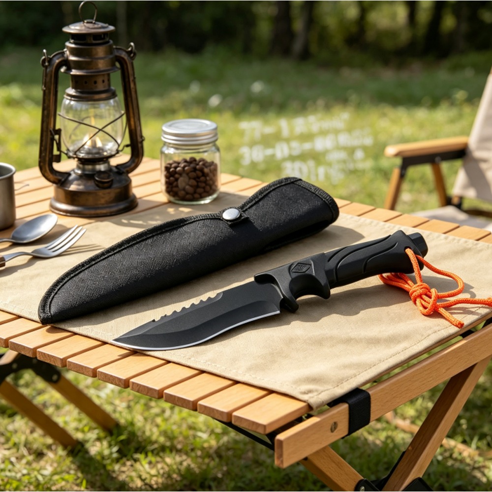 Edc Concealed Carry Knife - Multifunctioneel kampeer- en survivalmes met vast