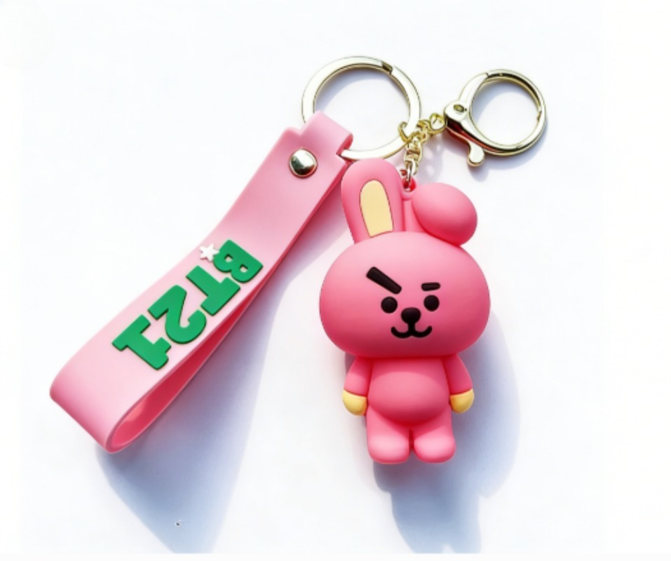 Carabiner Keychain - Nieuwe BT21 Koya RJ Shooky Cooky
