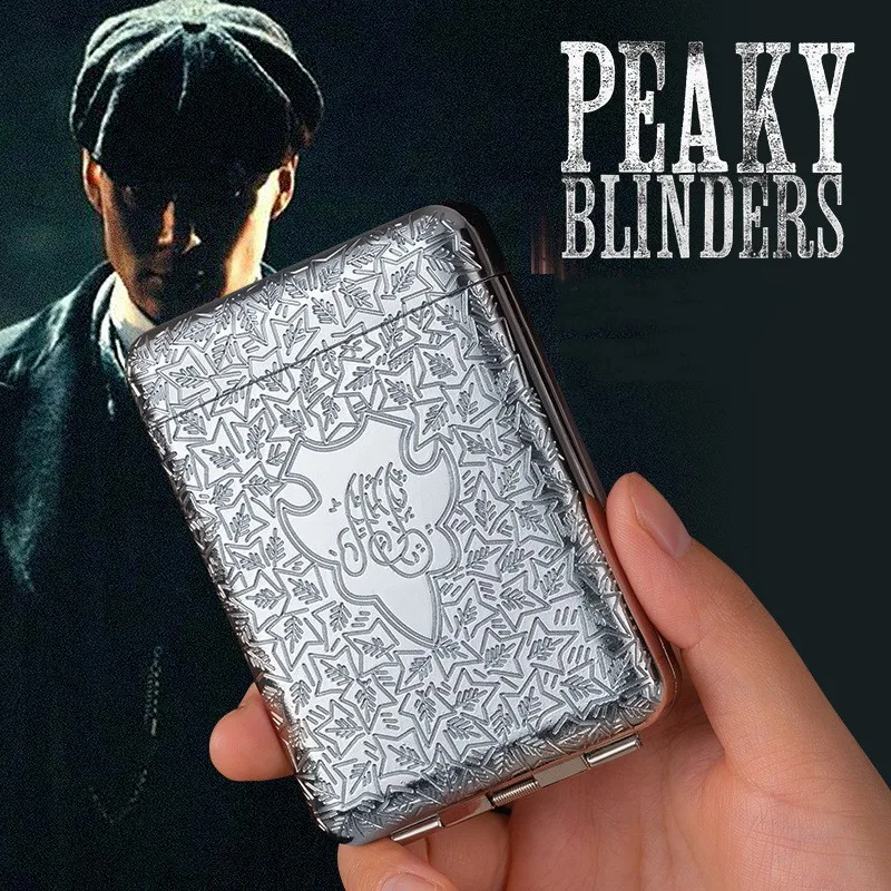 Lighter Insert Zippo - Vintage gegraveerde sigarettenkoker, Peaky Blinders Case,