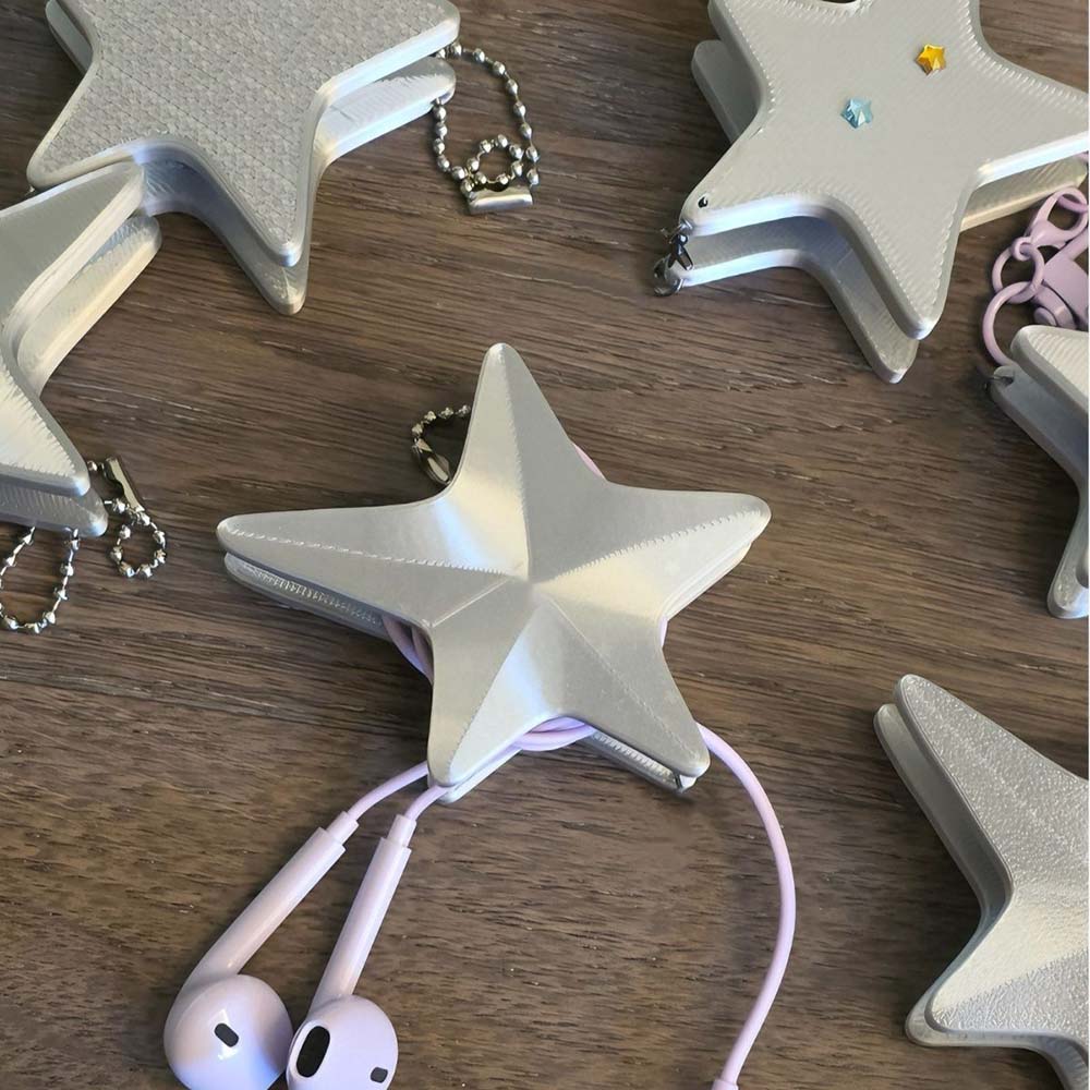 Schattige 3D-ster kabelopwinde - Cable Winder Keychain recensie en prijs