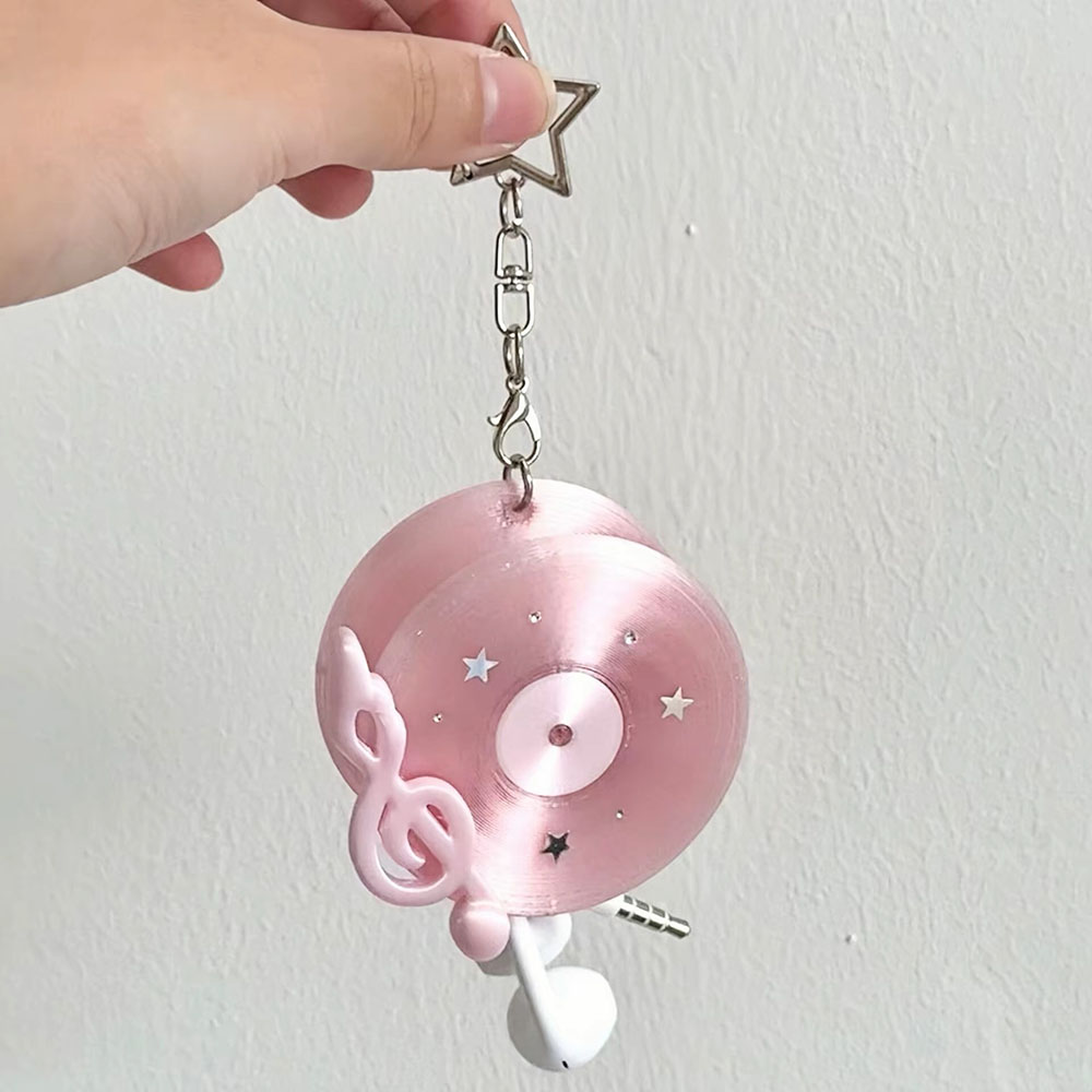 Kawaii vinylplaten-kabeloproll - Cable Winder Keychain recensie en prijs